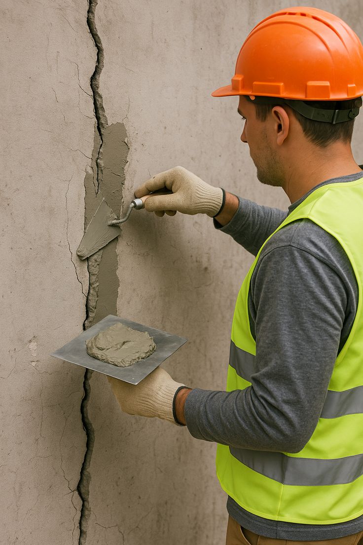 Crack filling and crack repair services in Mumbai by Aumkar Construction